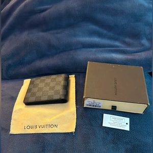 Louis Vuitton Multiple Wallet N60895 Damier Black